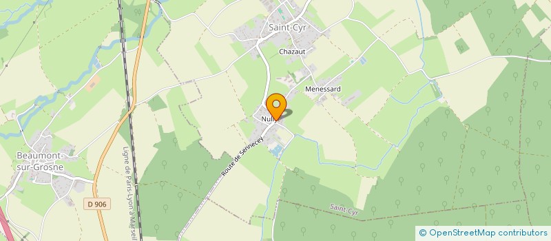 localisation de l'entreprise MONSIEUR SEBASTIEN DUC  GIGNY-SUR-SAONE