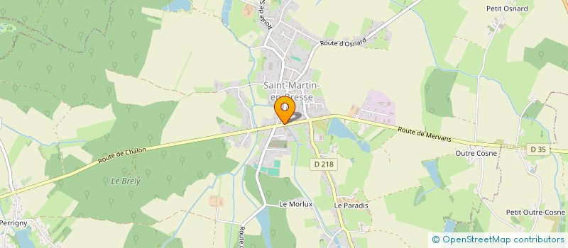 localisation de l'entreprise MONSIEUR SEBASTIEN DUCREUX à SAINT-MARTIN-EN-BRESSE