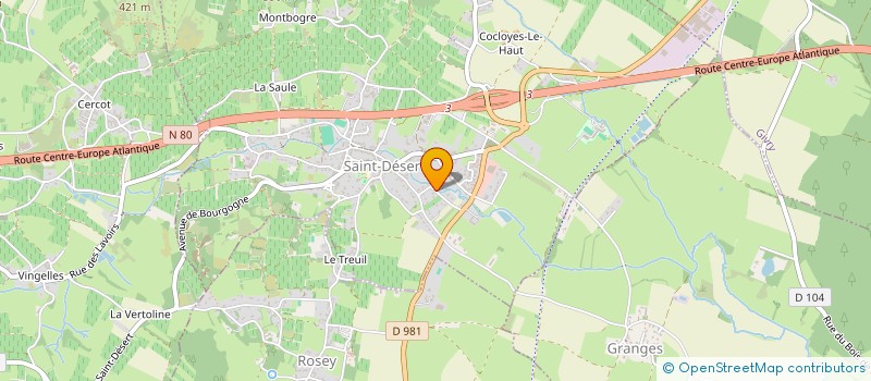 localisation de l'entreprise MONSIEUR SEBASTIEN DUCROUX  SAINT-DESERT