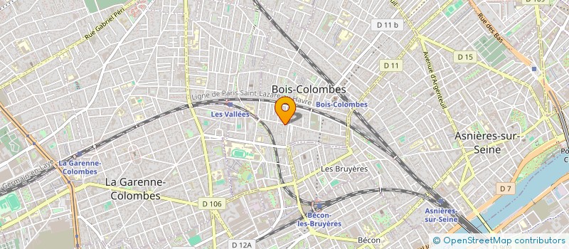 localisation de l'entreprise MONSIEUR SEBASTIEN DUFAT KAZANTSEVA  BOIS-COLOMBES