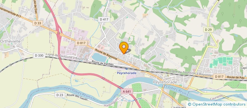 localisation de l'entreprise MONSIEUR SEBASTIEN DUFAU  PEYREHORADE