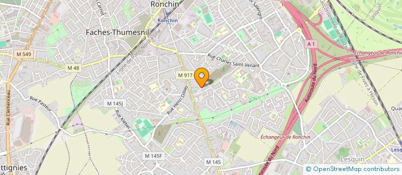 localisation de l'entreprise MONSIEUR SEBASTIEN DUFAY  RONCHIN