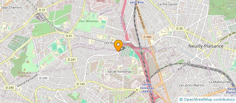 localisation de l'entreprise MONSIEUR SEBASTIEN DUFFAUD à FONTENAY-SOUS-BOIS