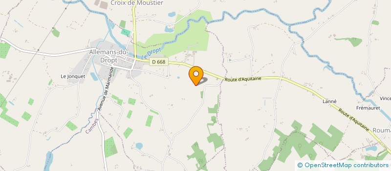 localisation de l'entreprise MONSIEUR SEBASTIEN DUFOUR  ALLEMANS-DU-DROPT