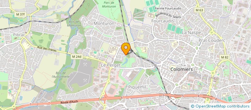 localisation de l'entreprise MONSIEUR SEBASTIEN DUFOUR à COLOMIERS