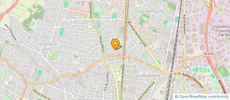 localisation de l'entreprise MONSIEUR SEBASTIEN DUFRAIGNE à DIJON