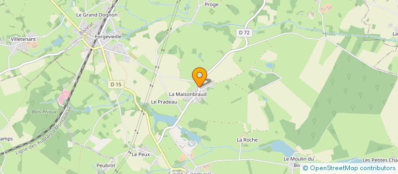 localisation de l'entreprise MONSIEUR SEBASTIEN DUFRESNE  SAINT-GERMAIN-BEAUPRE
