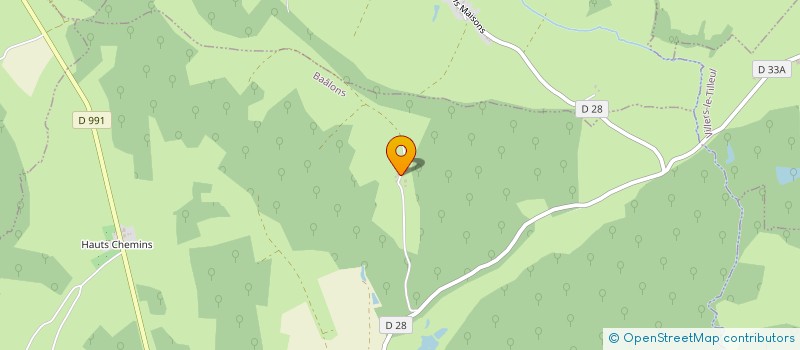 localisation de l'entreprise MONSIEUR SEBASTIEN DUGARDIN  BAALONS