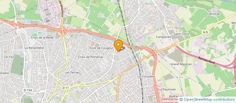 localisation de l'entreprise MONSIEUR SEBASTIEN DUJARDIN à BEZIERS