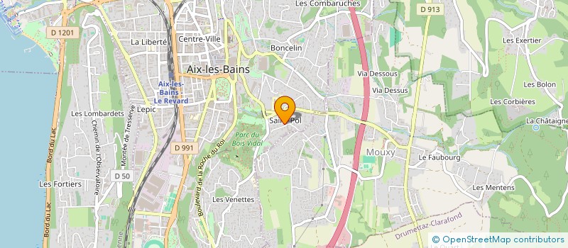 localisation de l'entreprise MONSIEUR SEBASTIEN DUJARDIN à AIX-LES-BAINS