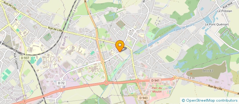 localisation de l'entreprise MONSIEUR SEBASTIEN DUMESNIL  BEUVRY