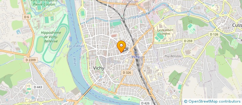 localisation de l'entreprise MONSIEUR SEBASTIEN DUMONT à VICHY