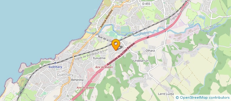 localisation de l'entreprise MONSIEUR SEBASTIEN DUMORA à BIDART