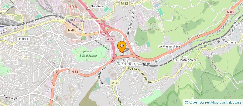 localisation de l'entreprise MONSIEUR SEBASTIEN DUNAND  SAINT-ETIENNE