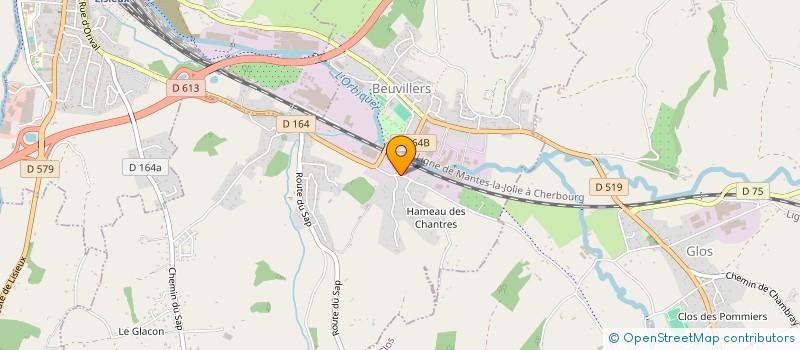 localisation de l'entreprise MONSIEUR SEBASTIEN DUPAS  BEUVILLERS