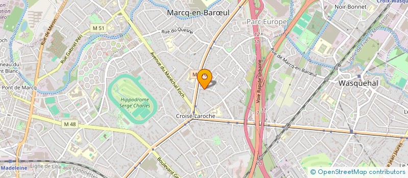 localisation de l'entreprise MONSIEUR SEBASTIEN DUPONT à MARCQ-EN-BARŒUL
