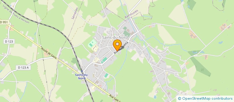 localisation de l'entreprise MONSIEUR SEBASTIEN DUPONT  SAINS-DU-NORD