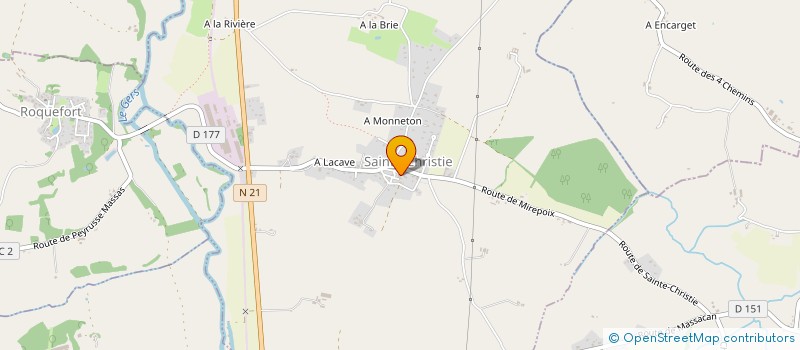 localisation de l'entreprise MONSIEUR SEBASTIEN DUPOUY  SAINTE-CHRISTIE