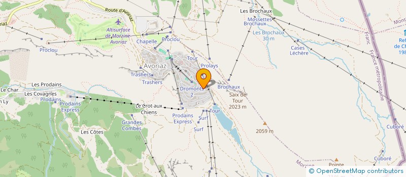 localisation de l'entreprise MONSIEUR SEBASTIEN DUPUIS  MORZINE