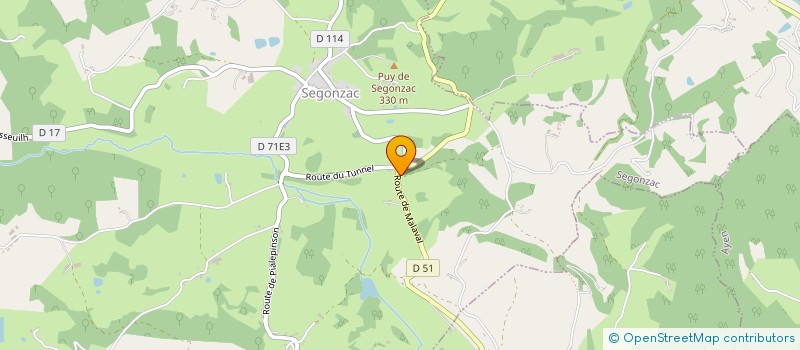 localisation de l'entreprise MONSIEUR SEBASTIEN DUPUY  SEGONZAC