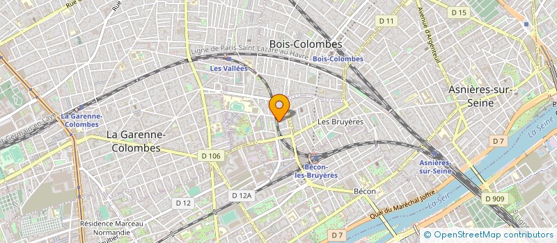 localisation de l'entreprise MONSIEUR SEBASTIEN DURAND à BOIS-COLOMBES