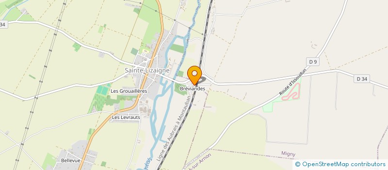 localisation de l'entreprise MONSIEUR SEBASTIEN DURAND à SAINTE-LIZAIGNE