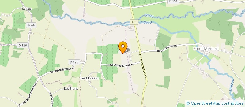 localisation de l'entreprise MONSIEUR SEBASTIEN DURAND  SAINT-MEDARD