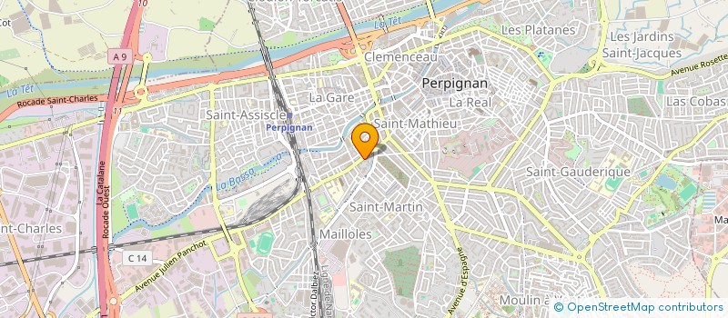 localisation de l'entreprise MONSIEUR SEBASTIEN DURAND  PERPIGNAN