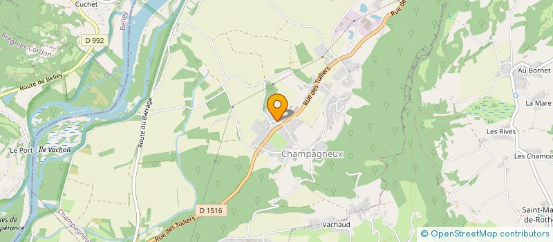 localisation de l'entreprise MONSIEUR SEBASTIEN DURLIN  CHAMPAGNEUX