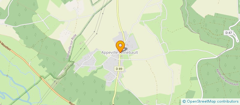 localisation de l'entreprise MONSIEUR SEBASTIEN DURU à APPEVILLE-ANNEBAULT