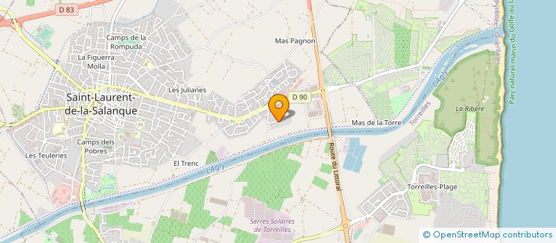 localisation de l'entreprise MONSIEUR SEBASTIEN DUVAL à SAINT-LAURENT-DE-LA-SALANQUE