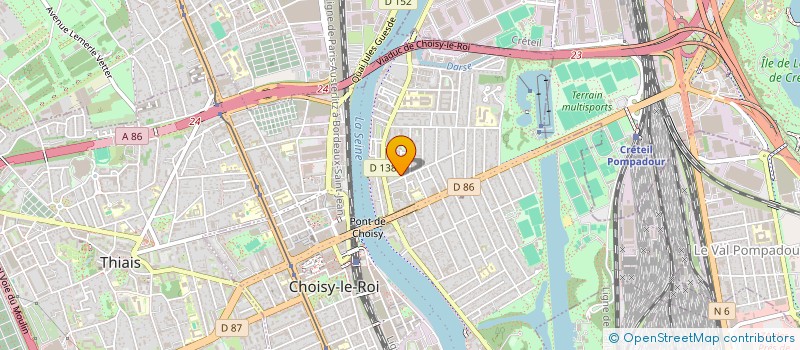 localisation de l'entreprise MONSIEUR SEBASTIEN DUVAL à CHOISY-LE-ROI