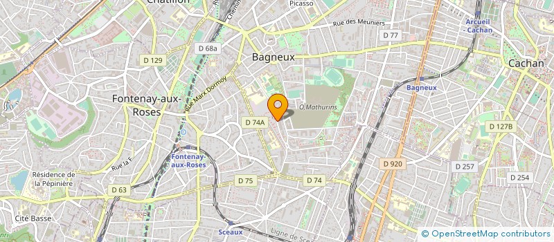 localisation de l'entreprise MONSIEUR SEBASTIEN DUVENTRU à BAGNEUX