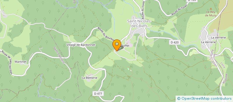 localisation de l'entreprise MONSIEUR SEBASTIEN DUVERNOIS  SAINT-NICOLAS-DES-BIEFS