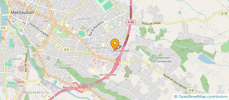 localisation de l'entreprise MONSIEUR SEBASTIEN DUVILLIERS  MONTAUBAN