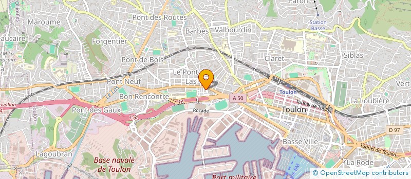 localisation de l'entreprise MONSIEUR SEBASTIEN DUWICQUET  TOULON