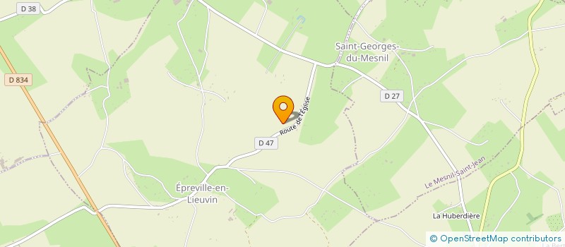 localisation de l'entreprise MONSIEUR SEBASTIEN ECALARD  EPREVILLE-EN-LIEUVIN