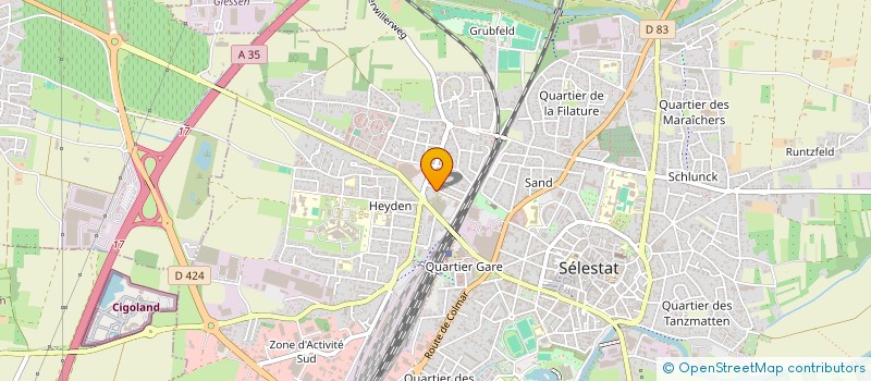 localisation de l'entreprise MONSIEUR SEBASTIEN ECHINARD  SELESTAT