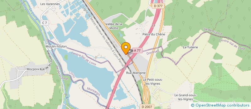 localisation de l'entreprise MONSIEUR SEBASTIEN ECLAIRCY  SOUPPES-SUR-LOING