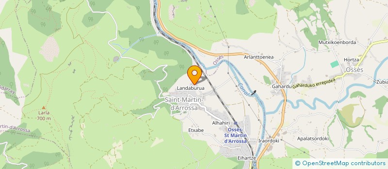 localisation de l'entreprise MONSIEUR SEBASTIEN EGEA  BIDARRAY