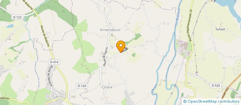 localisation de l'entreprise MONSIEUR SEBASTIEN ELGART  AMENDEUIX-ONEIX