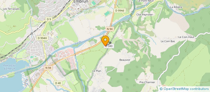 localisation de l'entreprise MONSIEUR SEBASTIEN ELZEARD à EMBRUN