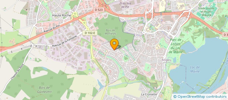localisation de l'entreprise MONSIEUR SEBASTIEN ESNAULT à ANGERS