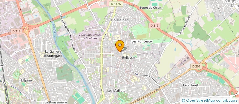 localisation de l'entreprise MONSIEUR SEBASTIEN ESNAULT  COULAINES