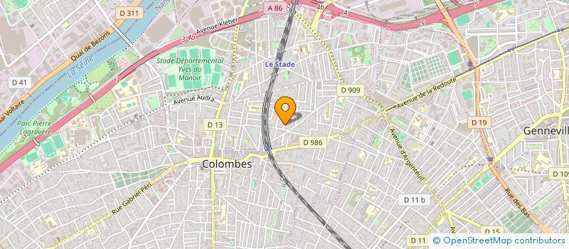 localisation de l'entreprise MONSIEUR SEBASTIEN ESNOUF à COLOMBES