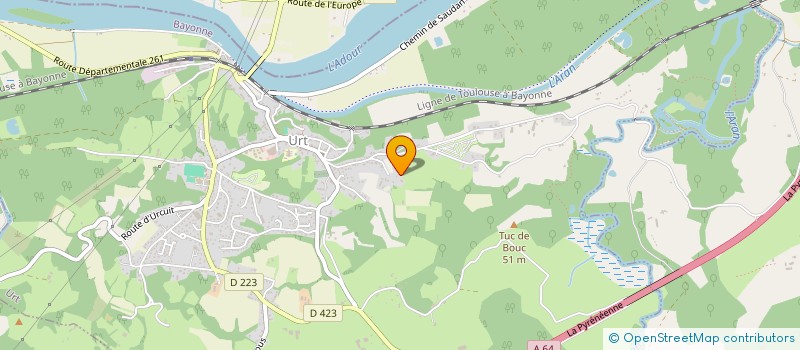 localisation de l'entreprise MONSIEUR SEBASTIEN ETCHEBARNE  URT