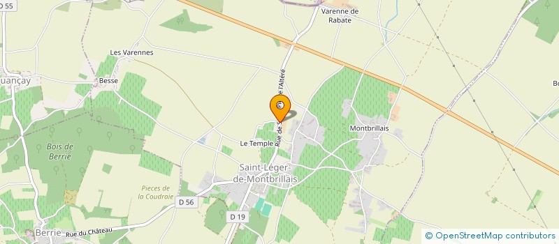 localisation de l'entreprise MONSIEUR SEBASTIEN EVEILLARD  SAINT-LEGER-DE-MONTBRILLAIS