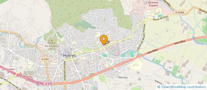localisation de l'entreprise MONSIEUR SEBASTIEN EVEZARD  HYERES