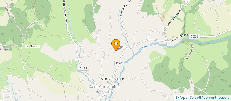 localisation de l'entreprise MONSIEUR SEBASTIEN EVIN  SAINT-CHRISTOPHE-ET-LE-LARIS