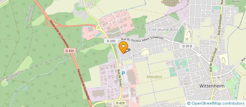 localisation de l'entreprise MONSIEUR SEBASTIEN FAESCH  WITTENHEIM